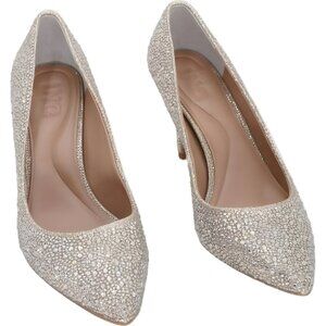 INC Intl Concepts Zitah Rhinestone Pumps Gold Women US 6.5M EU 37